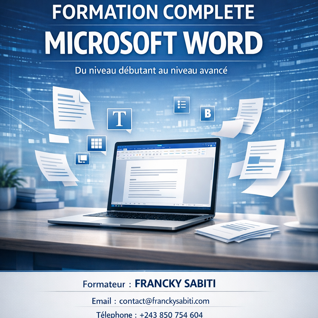Formation Microsoft Word à Kolwezi (Lualaba)